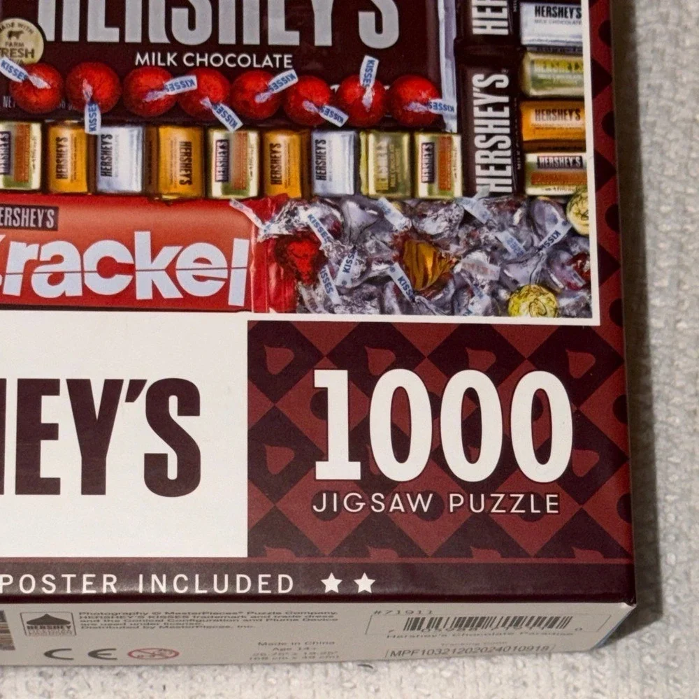 MasterPieces Hershey's Chocolate Paradise 1000 Piece Jigsaw Puzzle 71911 New